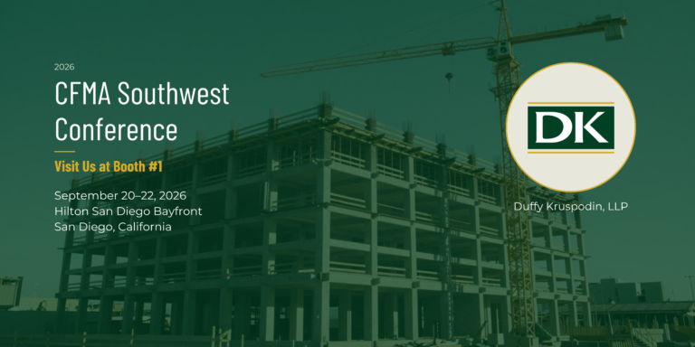 Duffy Kruspodin, LLP to Attend the 2026 CFMA Southwest Regional Conference